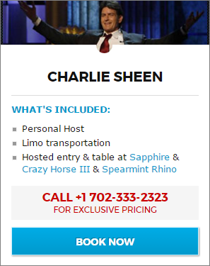 charlie sheen package